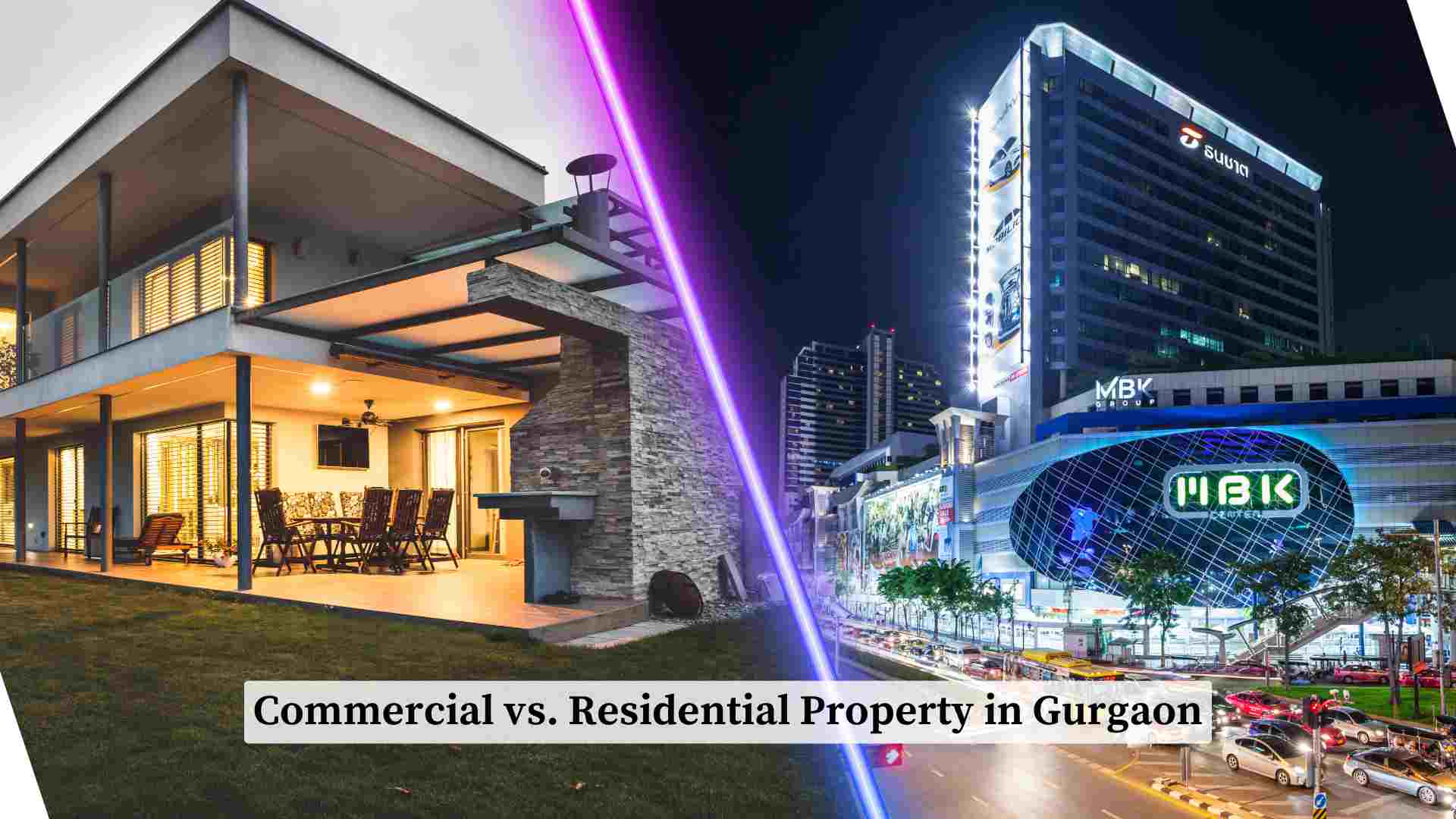 Commercial vs. Residential Property in Gurgaon